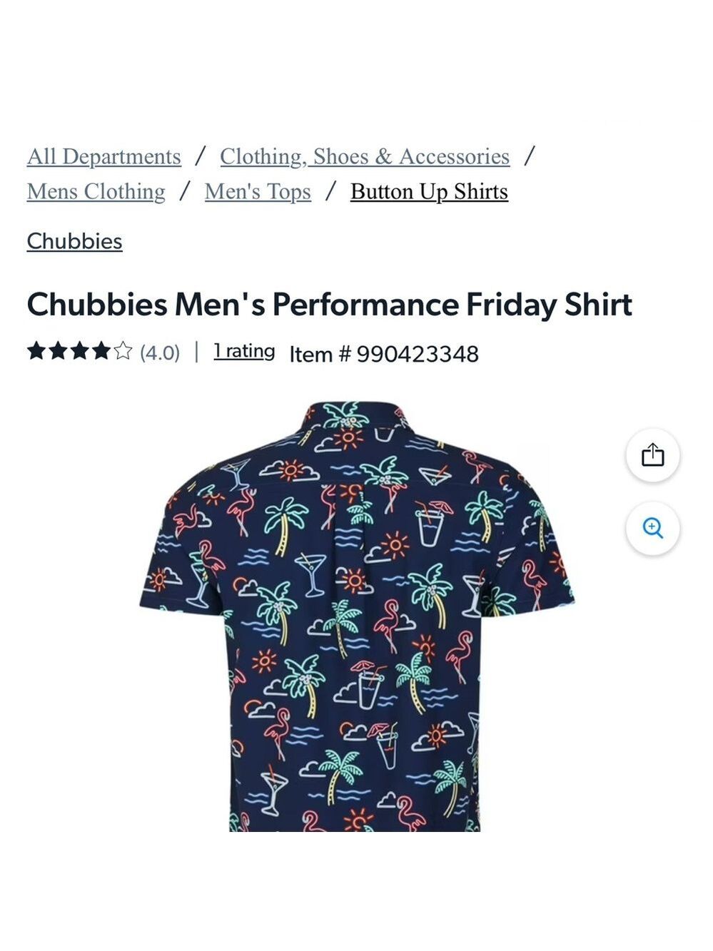 chubbies One man, wolf pack Friday shirt | Small - Picture 5 of 7